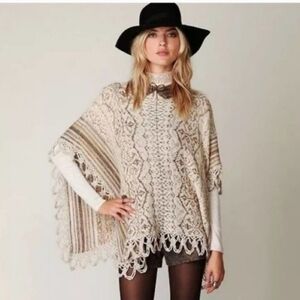 Free People Casablanca Poncho Sweater
